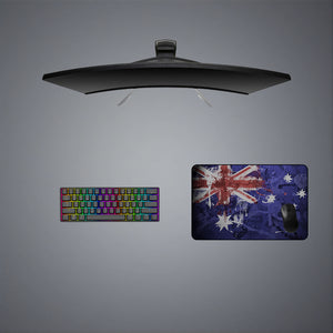 Australia Flag Splash Paint Design Medium Size Gaming Mouse Pad