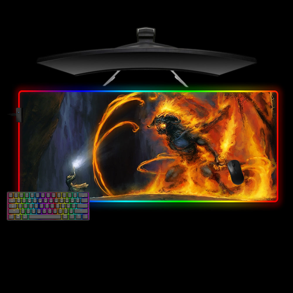 Balrog Design XL Size RGB Lit Gamer Mouse Pad
