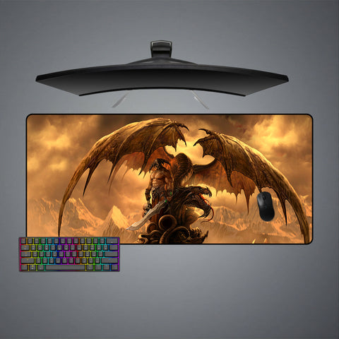 Barbarian & Dragon Design XL Size Gaming Mouse Pad