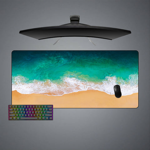 Beach Waves Design XXL Size Gaming Mouse Pad