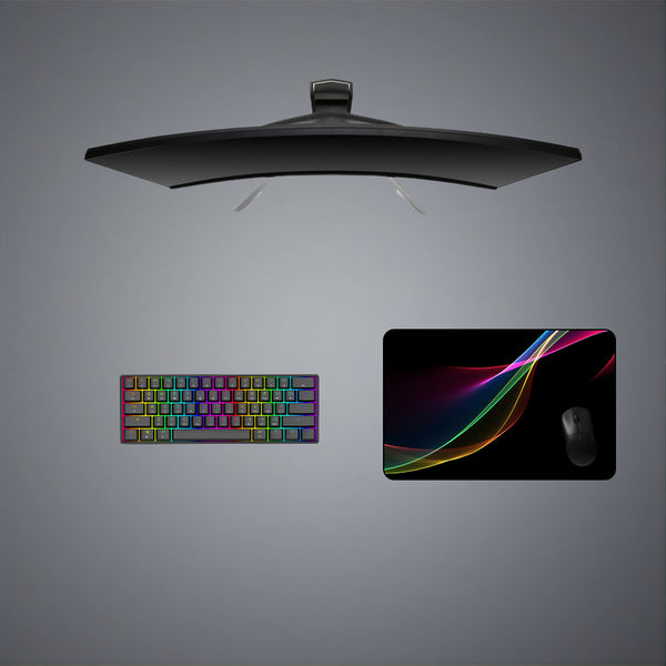 Bending Light Design Medium Size Gamer Mouse Pad