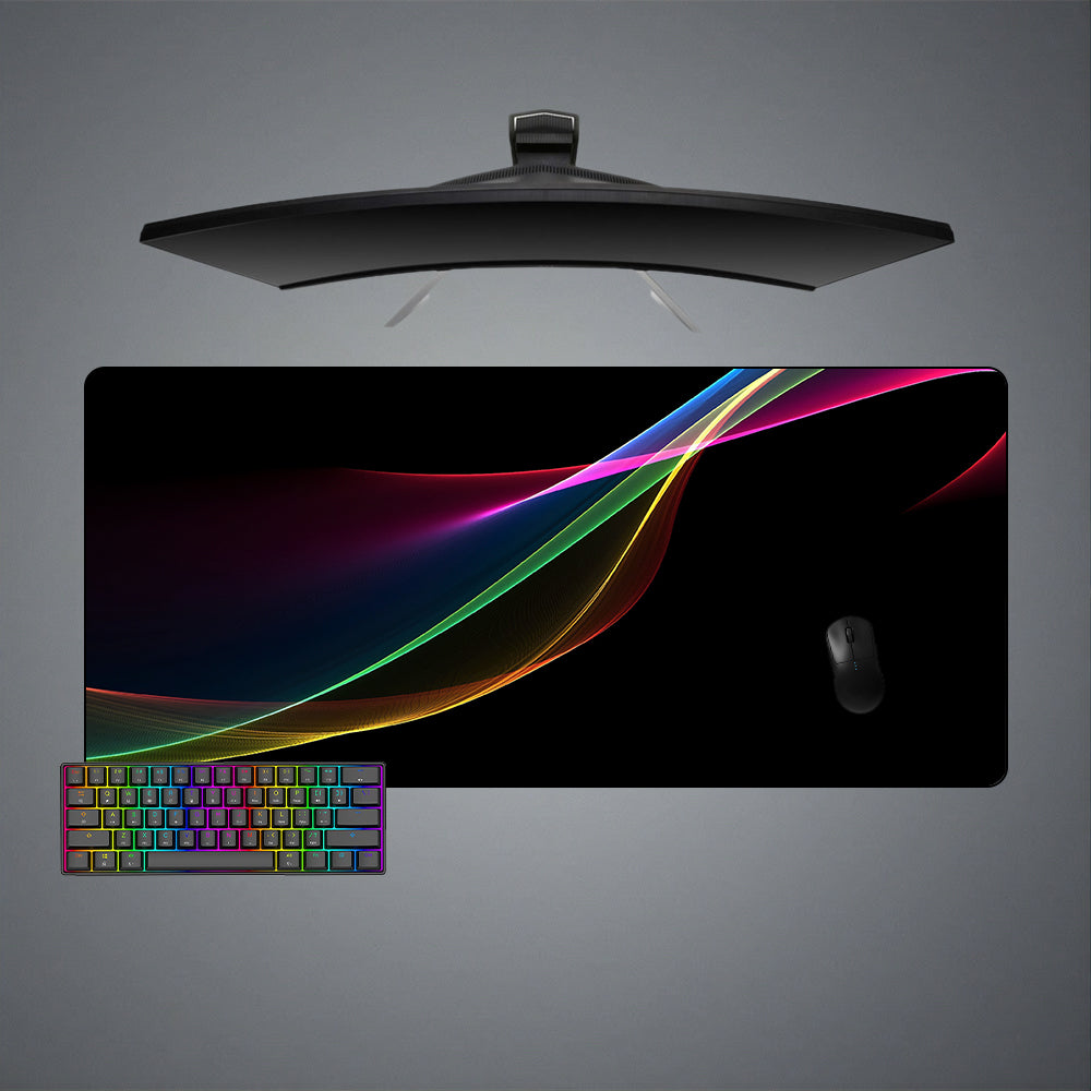 Bending Light Design XXL Size Gamer Mouse Pad