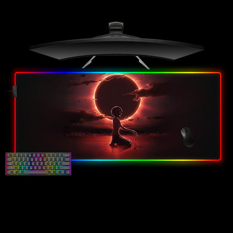 Berserk Eclipse Design XXL Size RGB Light Gaming Mouse Pad