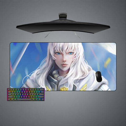 XXL size gamer mouse pad with Berserk Griffith printed design
