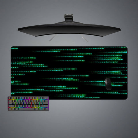 Binary Code Design XL Size Gamer Mouse Pad, Computer Desk Mat