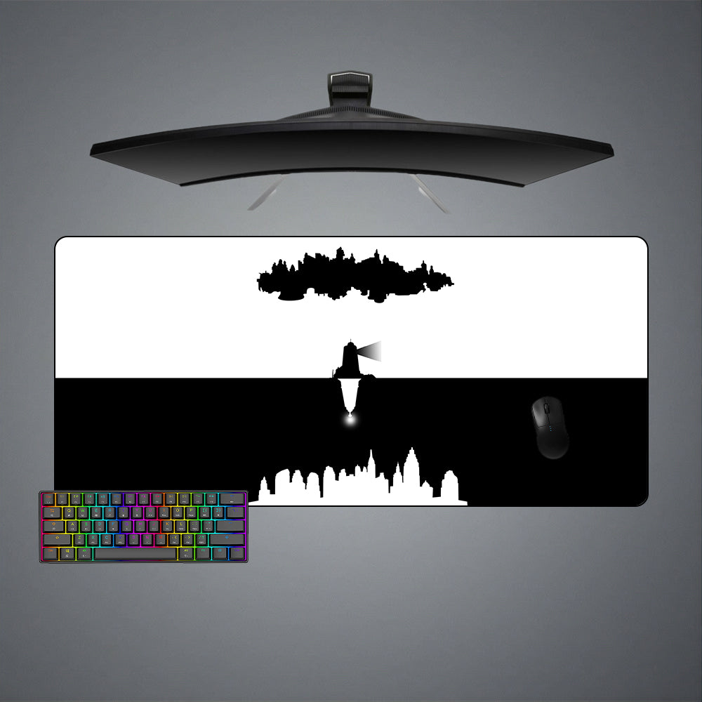 Bioshock Cities Design XXL Size Gamer Mouse Pad, Computer Desk Mat