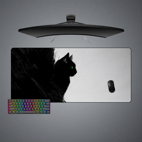 Black Cat Paint Design XXL Size Gaming Mouse Pad