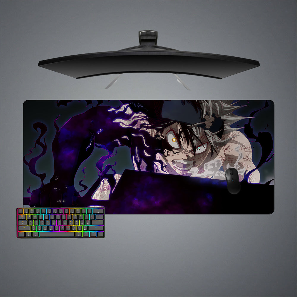 Black Clover Demonic Design XL Size Gamer Mouse Pad, Computer Desk Mat