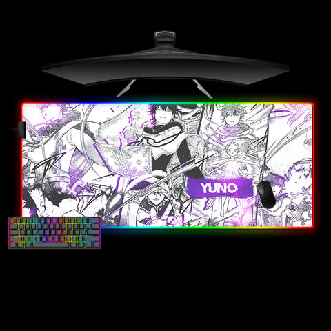 Yuno Drawing Design XXL Size RGB Lit Gamer Mouse Pad