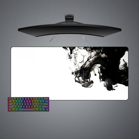 XXL size gamer mousepad with Black Smoke printed design