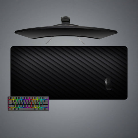 Black Stripes Design XL Size Gamer Mousepad