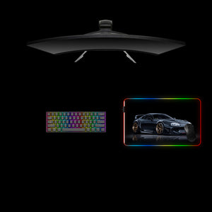 Black Supra Design Medium Size RGB Lit Gaming Mouse Pad