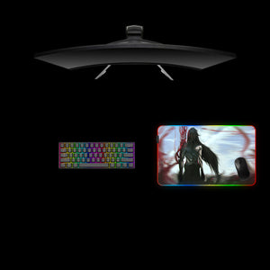 Bleach Mugetsu Ichigo Design Medium Size RGB Lighting Gaming Mouse Pad, Computer Desk Mat