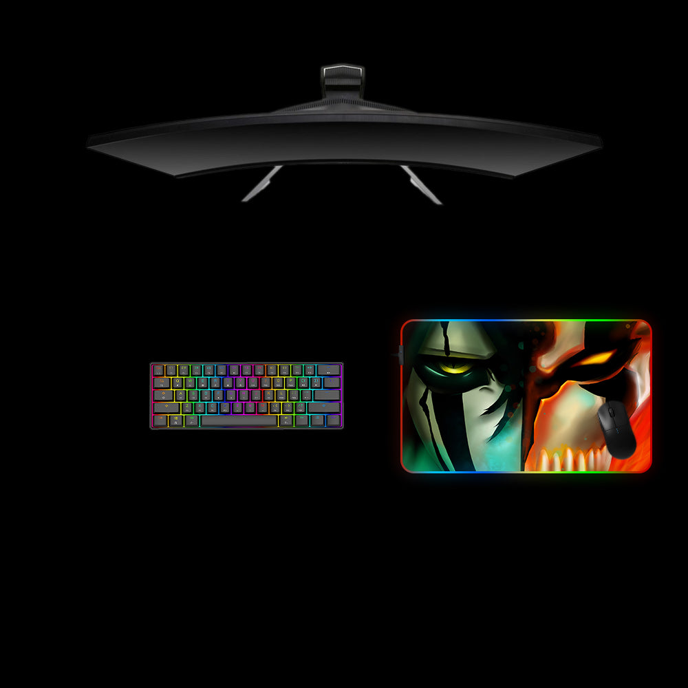 Ulquiorra & Vasto Lorde Ichigo Faceoff Design Medium Size RGB Lit Gaming Mouse Pad