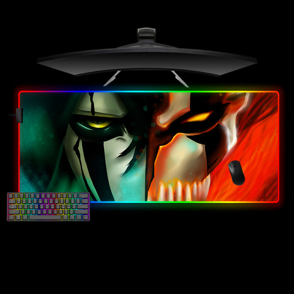 Ulquiorra & Vasto Lorde Ichigo Faceoff Design XL Size RGB Lit Gaming Mouse Pad