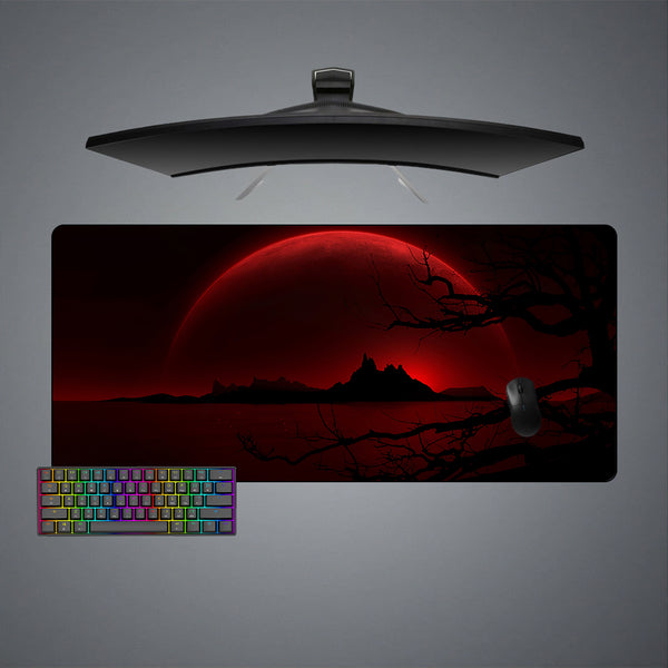 Blood Moon Design XXL Size Gaming Mouse Pad