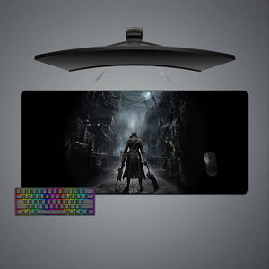 Bloodborne Begin The Hunt Design Large Size Gamer Mouse Pad, Computer Desk Mat