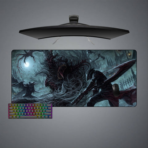 Bloodborne Cleric Beast Design XL Size Gaming Mousepad, Computer Desk Mat
