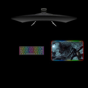Bloodborne Cleric Beast Design Medium Size RGB Lighting Gaming Mousepad, Computer Desk Mat