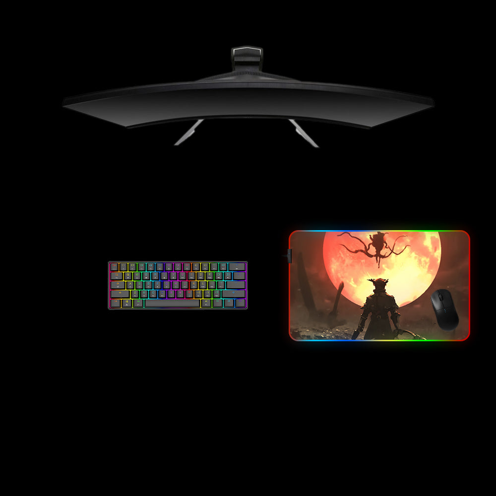 Bloodborne Moon Presence Design Medium Size RGB Lit Gaming Mouse Pad