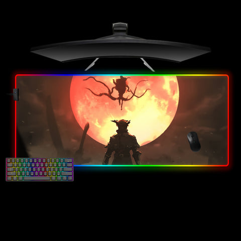 Bloodborne Moon Presence Design XXL Size RGB Lit Gaming Mouse Pad