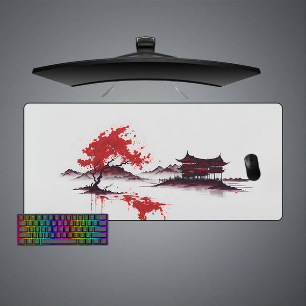 Bloody Riverside Art Design XL Size Gaming Mouse Pad, Computer Desk Mat