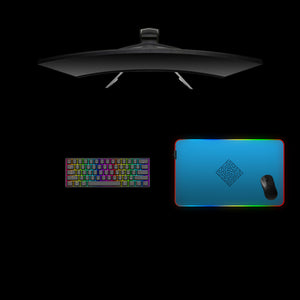 Blue Maze Design Medium Size RGB Backlit Gaming Mouse Pad