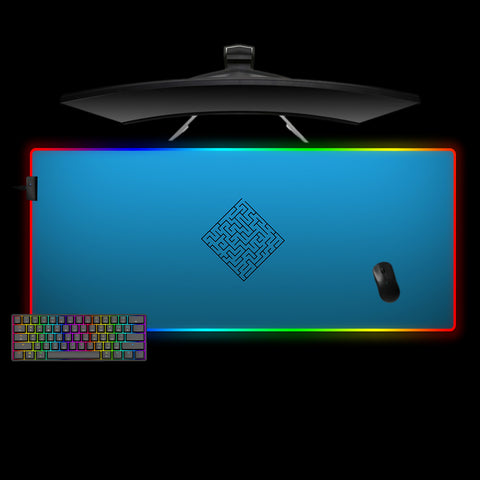 Blue Maze Design XXL Size RGB Backlit Gaming Mouse Pad