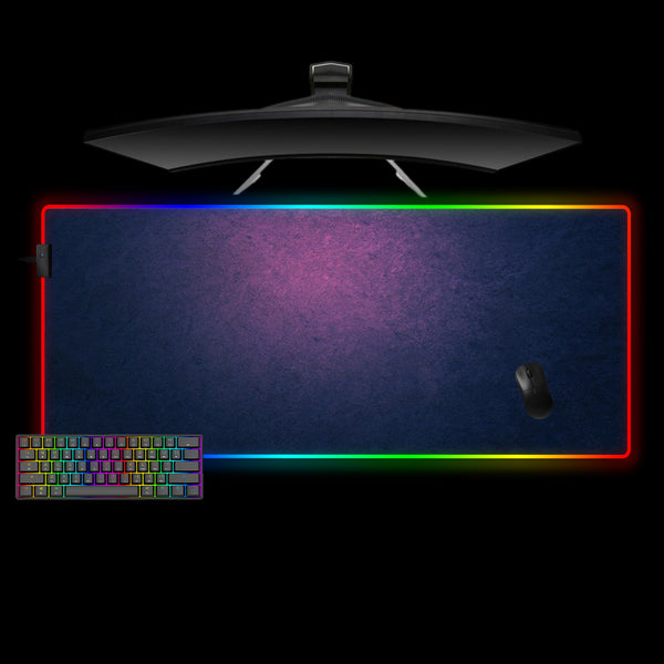 Blue, Purple Gradient Design XL Size RGB Light Gaming Mouse Pad