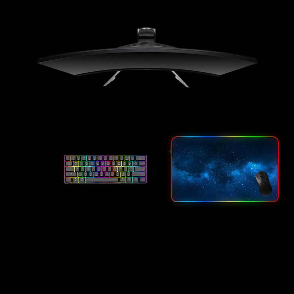 Blue Space Design M Size RGB Mouse Pad