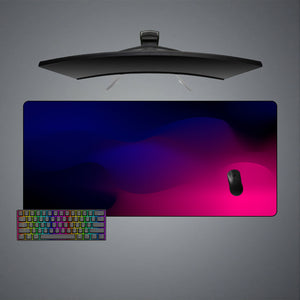Blue to Magenta Gradient Waves Design XL Size Gamer Mouse Pad