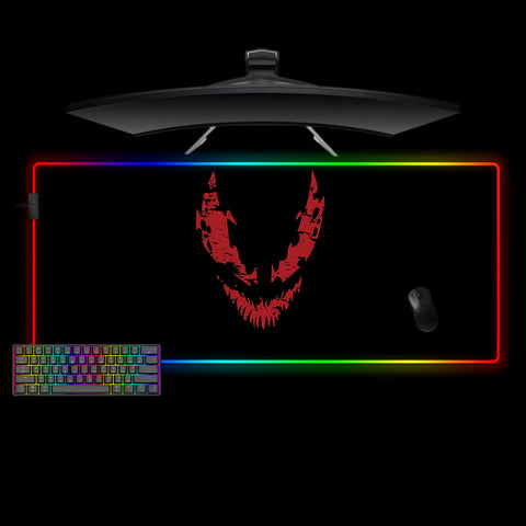 Carnage Smile Design XXL Size RGB Lit Gaming Mouse Pad