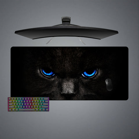 Cat Blue Eyes Design XL Size Mousepad