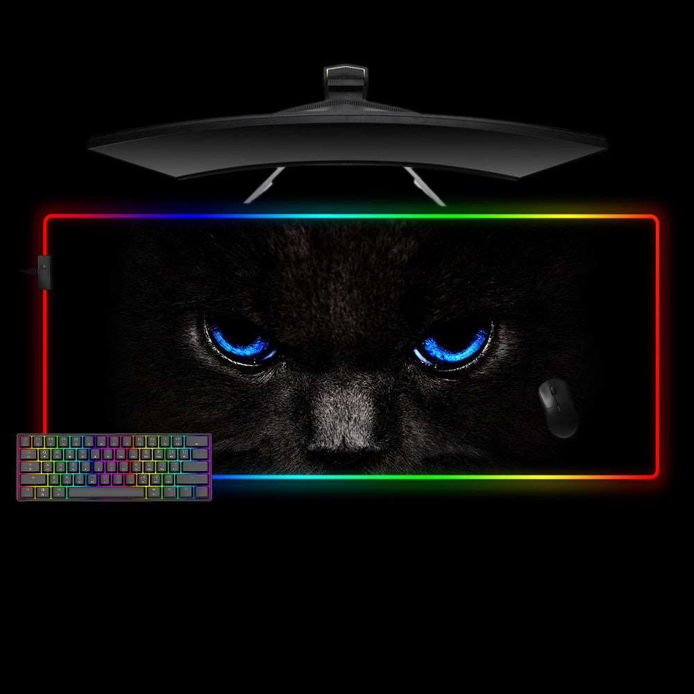 Cat Blue Eyes Design XL Size RGB Mousepad