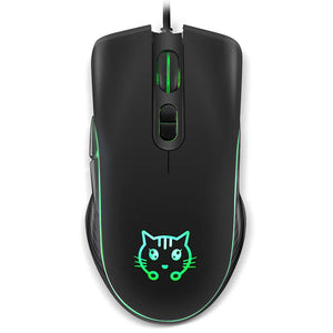 Catto USB Wired Gaming Mouse Backlit 2400 DPI Black Color