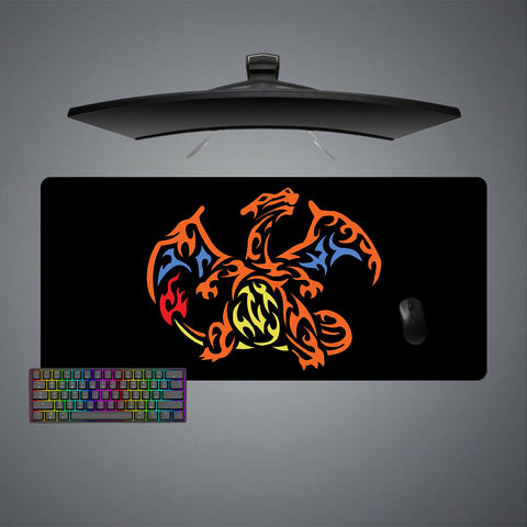 Charizard Logo Design XXL Size Gaming Mouse Pad