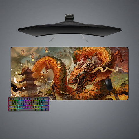 Chinese Style Dragon Design XL Size Gamer Mouse Pad, Computer Desk Mat