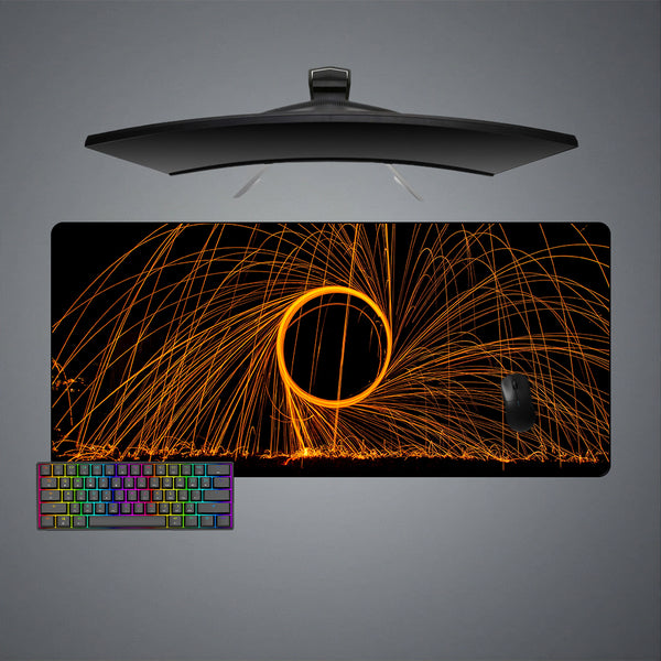 Circular Sparks Design XXL Size Gamer Mouse Pad