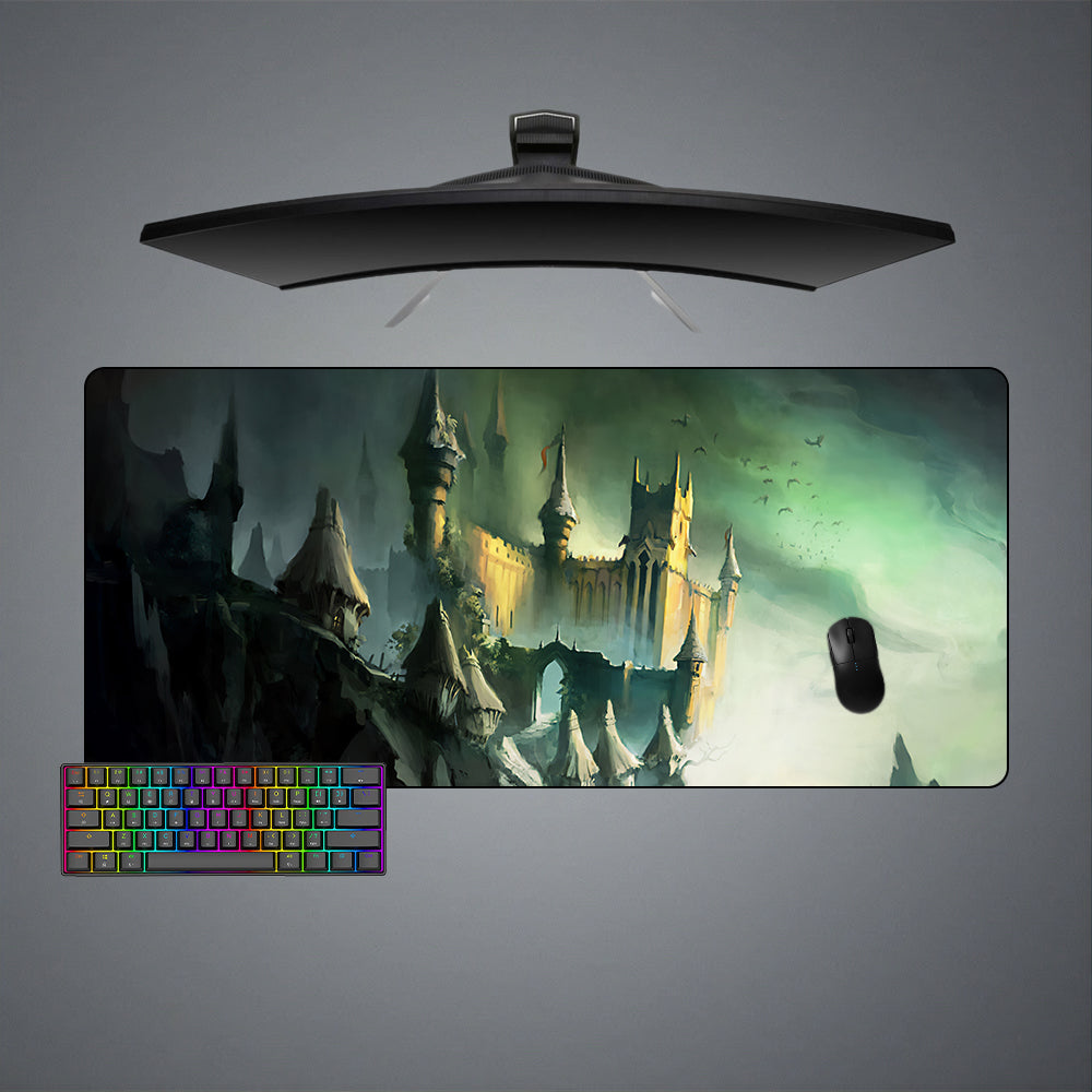 Cliffside Castle Design XXL Size Gaming Mousepad
