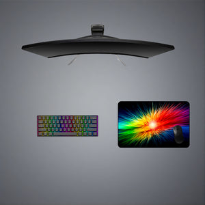 Color Boom Design Medium Size Gaming Mouse Pad, Computer Desk Mat