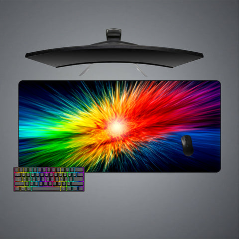 Color Boom Design XL Size Gaming Mouse Pad, Computer Desk Mat