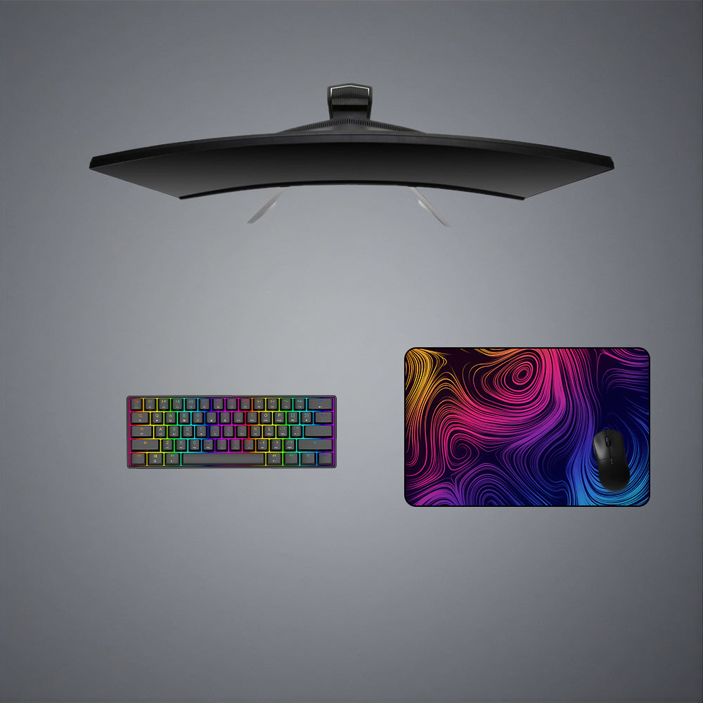 Color Cyclone Design Medium Size Gaming Mouse Pad, Computer Desk Mat