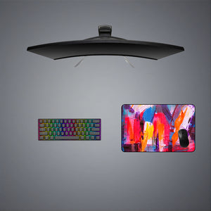 Colorful Abstract Painting Design Medium Size Gaming Mouse Pad