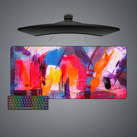 Colorful Abstract Painting Design XXL Size Gaming Mouse Pad