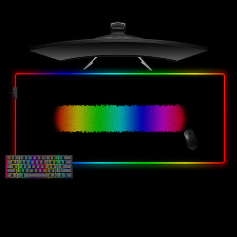 Colorful Brush Line Design Large Size RGB Light Gaming Mouse Pad