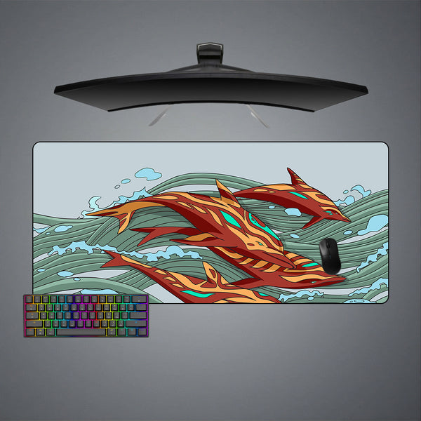 CSGO Aquamarine Revenge Design XL Size Gamer Mouse Pad, Computer Desk Mat