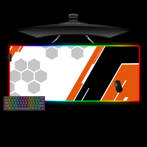 Asiimov Pattern Design XL Size RGB Light Gaming Mousepad