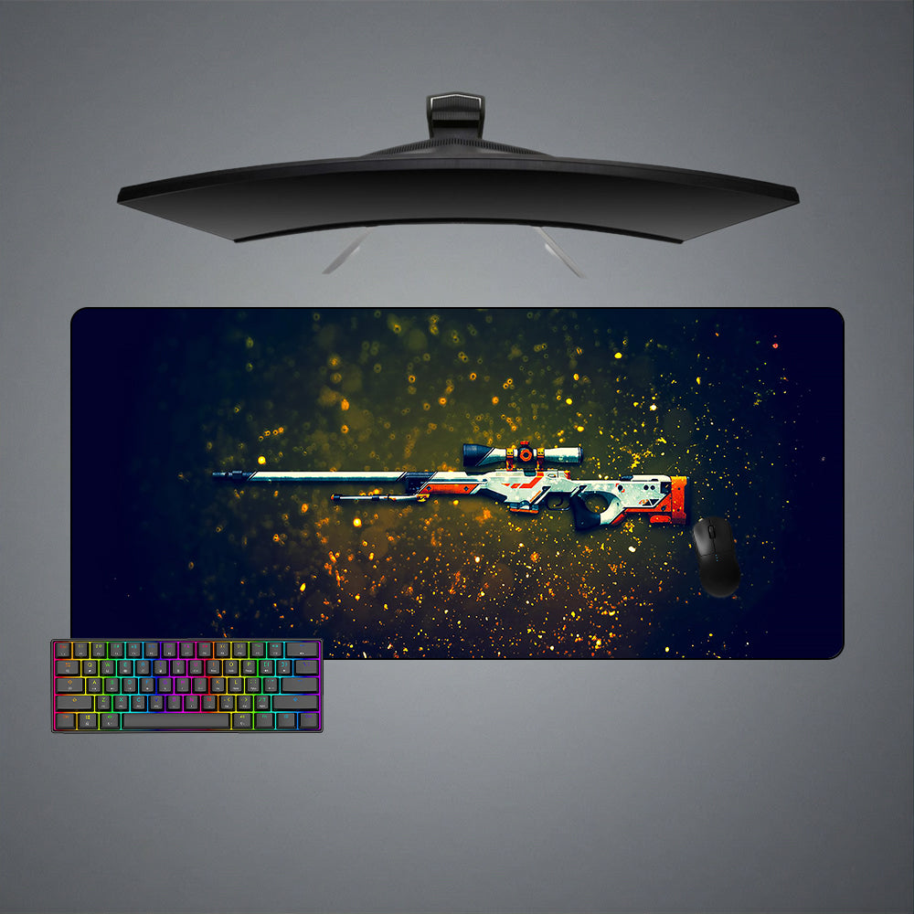 CSGO AWP Asiimov Design XXL Size Gaming Mouse Pad, Computer Desk Mat