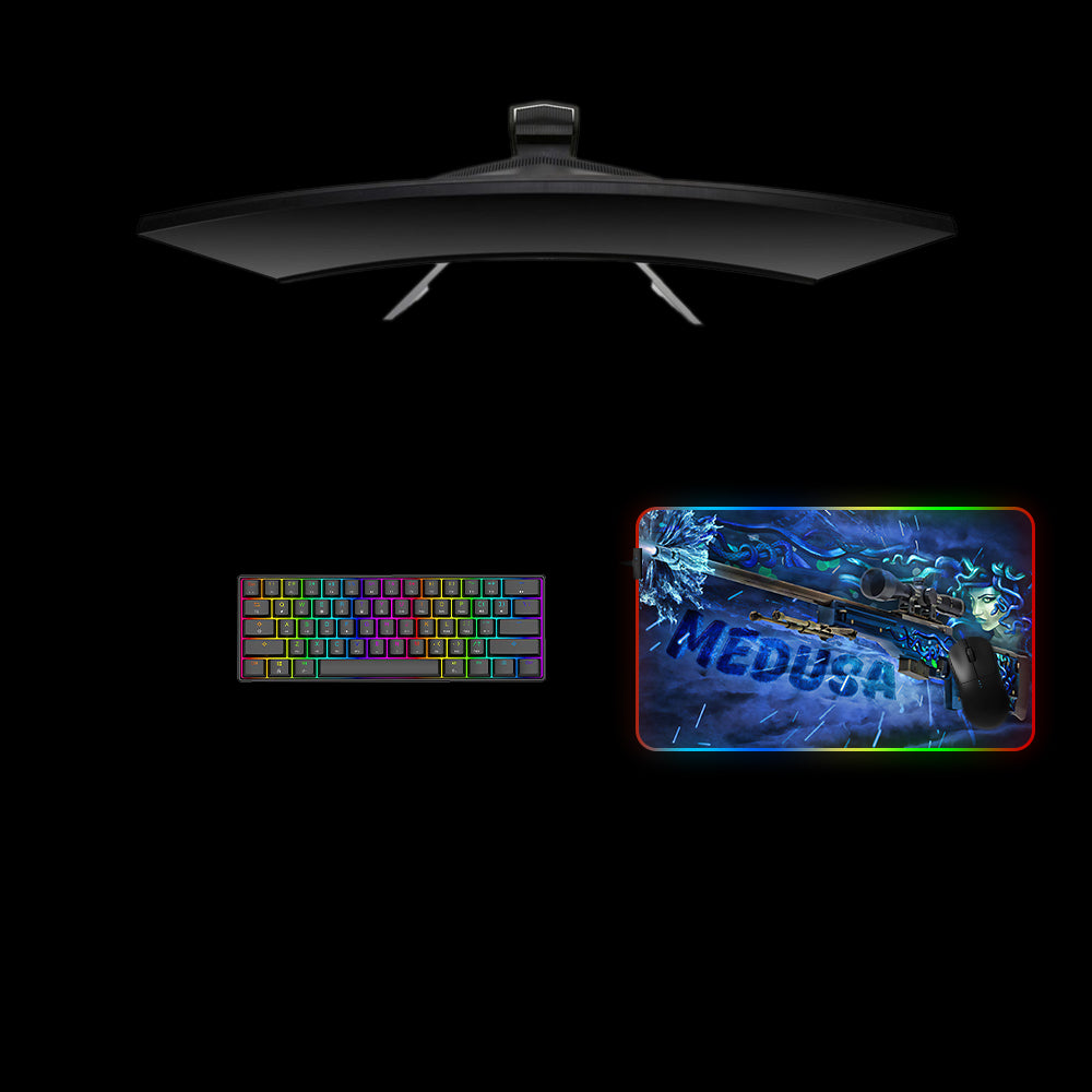 Counter-Strike AWP Medusa Design Medium Size RGB Lit Gaming Mouse Pad