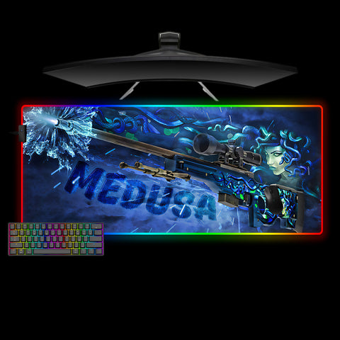Counter-Strike AWP Medusa Design XXL Size RGB Lit Gaming Mouse Pad